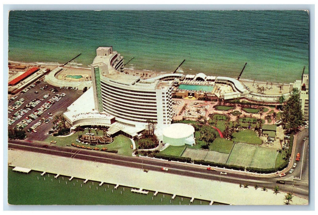 1956 Luxurious and Fabulous Fontainbleau Hotel Miami Beach Florida FL Postcard