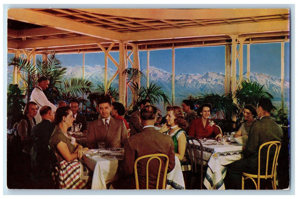 c1960's Luxurious Starlite Gardens atop Hotel Utah Salt Lake City UT Postcard