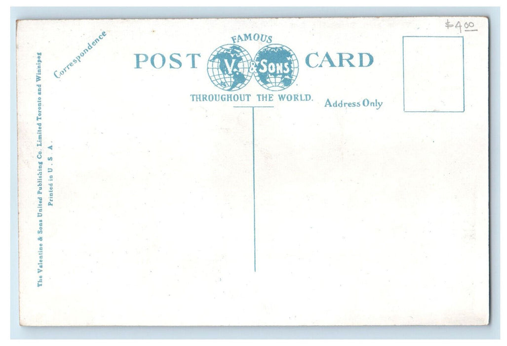 c1920's Horse, Carriages, Town Hall Brockville Ontario Canada Unposted Postcard