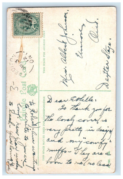 1912 First Presbyterian Church Chatham Ontario Canada Posted Postcard