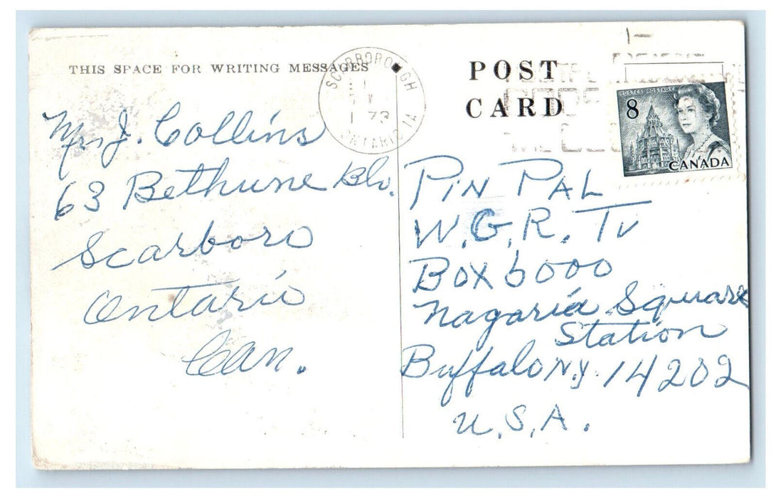 1973 Cabins at Dawson's Camp Deseronto Ontario Canada Vintage Postcard