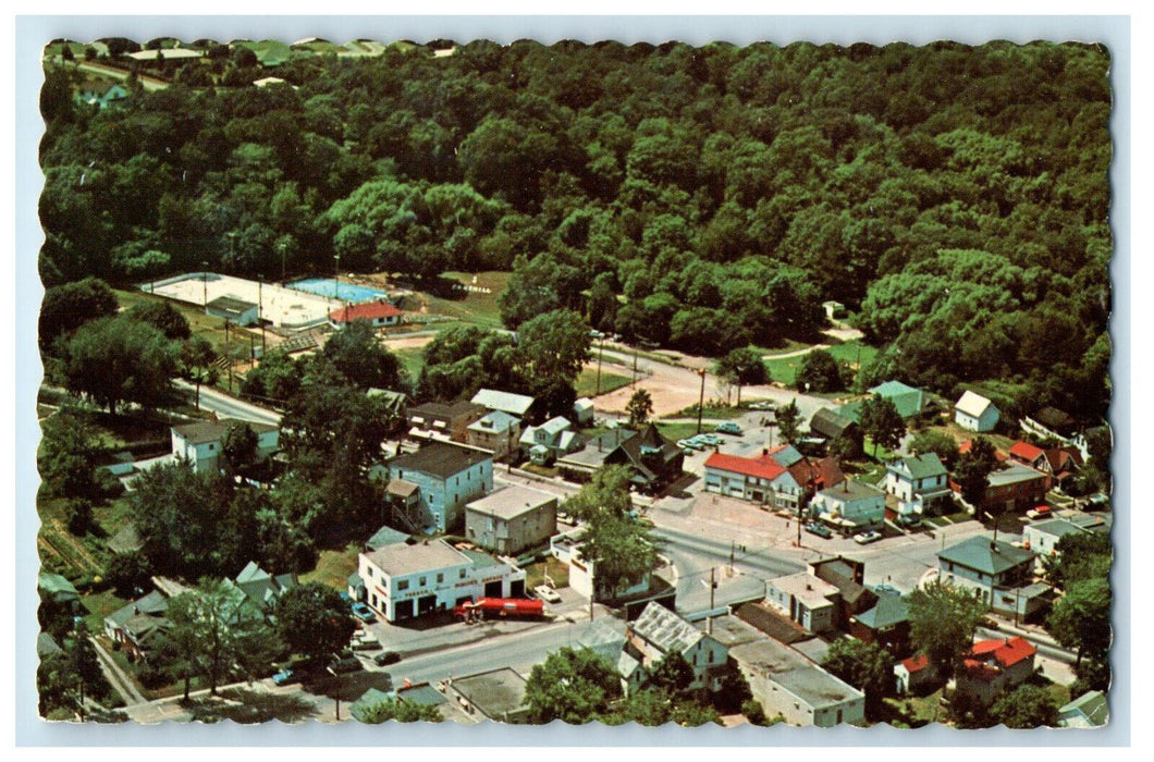 c1960's A Bird's Eye View of Fonthill Ontario Canada Unposted Postcard
