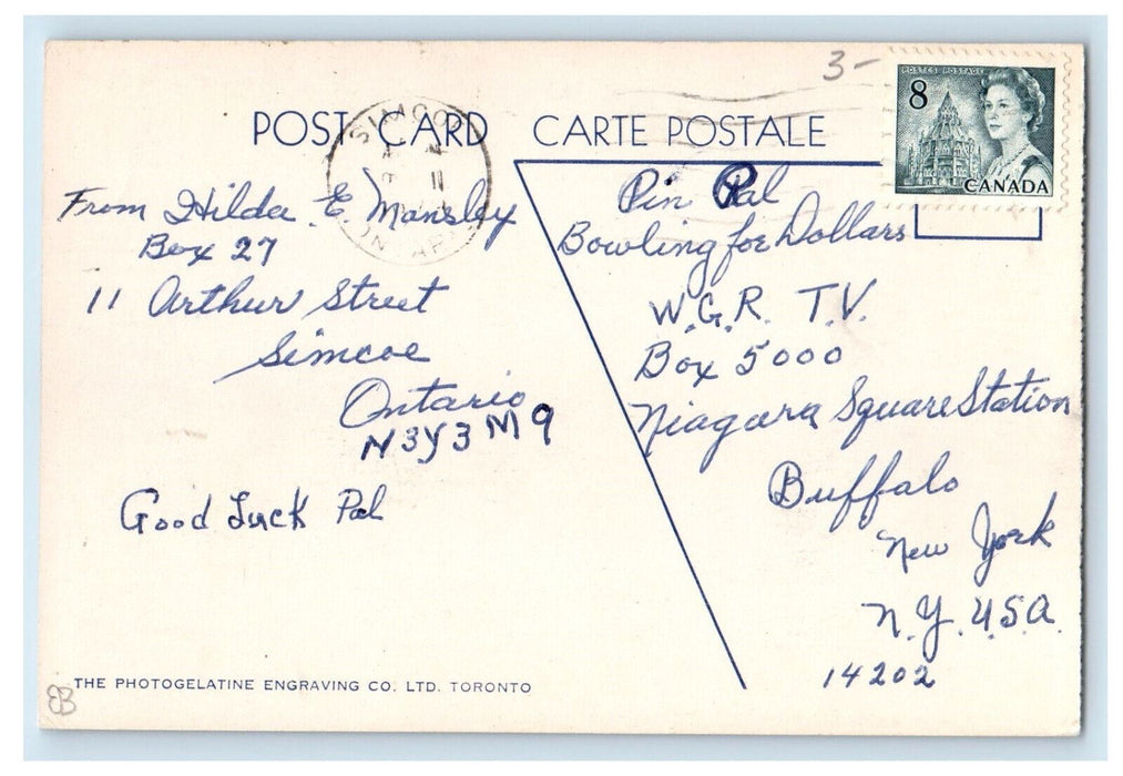 c1940's Business District Main Street Callander Ontario Canada Postcard