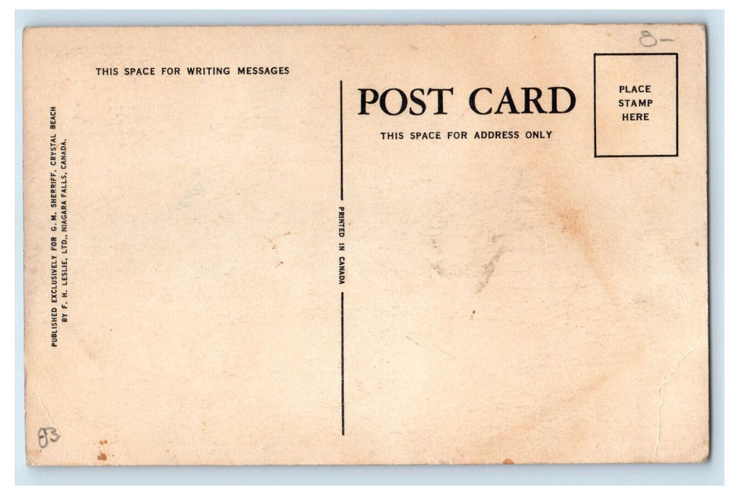 c1940's All Ready To Go! The Ponies Crystal Beach Ontario Canada Postcard