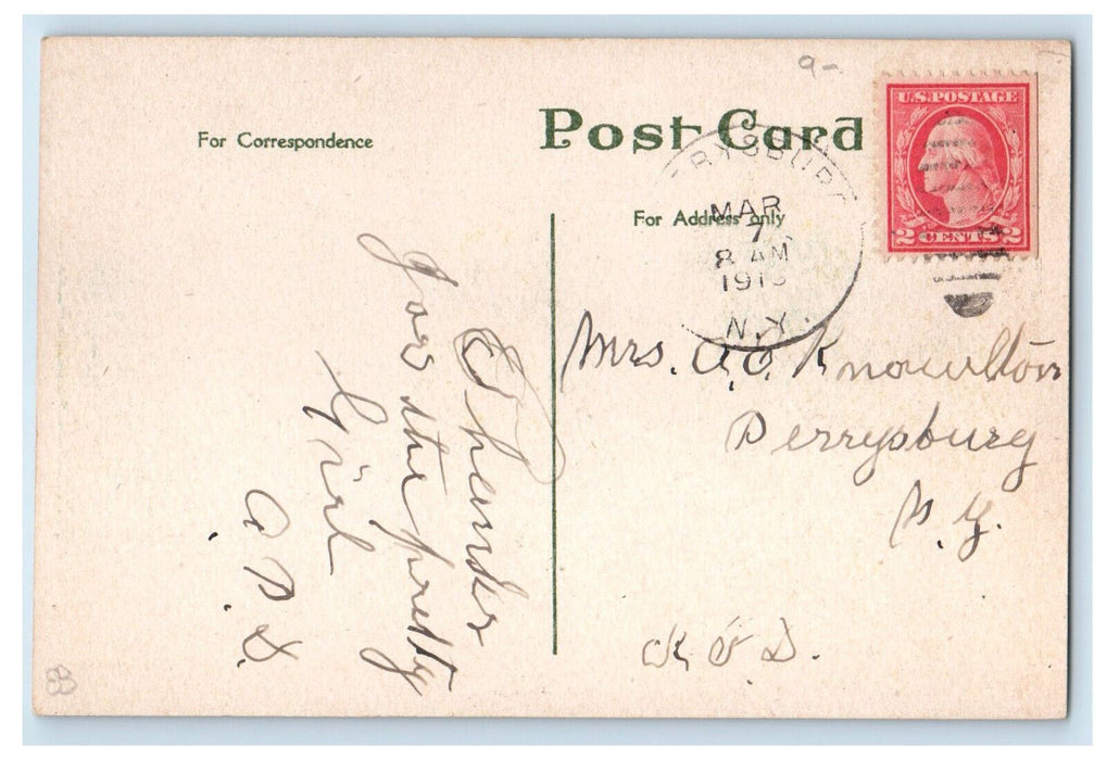 c1920's Swing, Grove Pleasures, Crystal Beach Canada Perrysburg NY Postcard