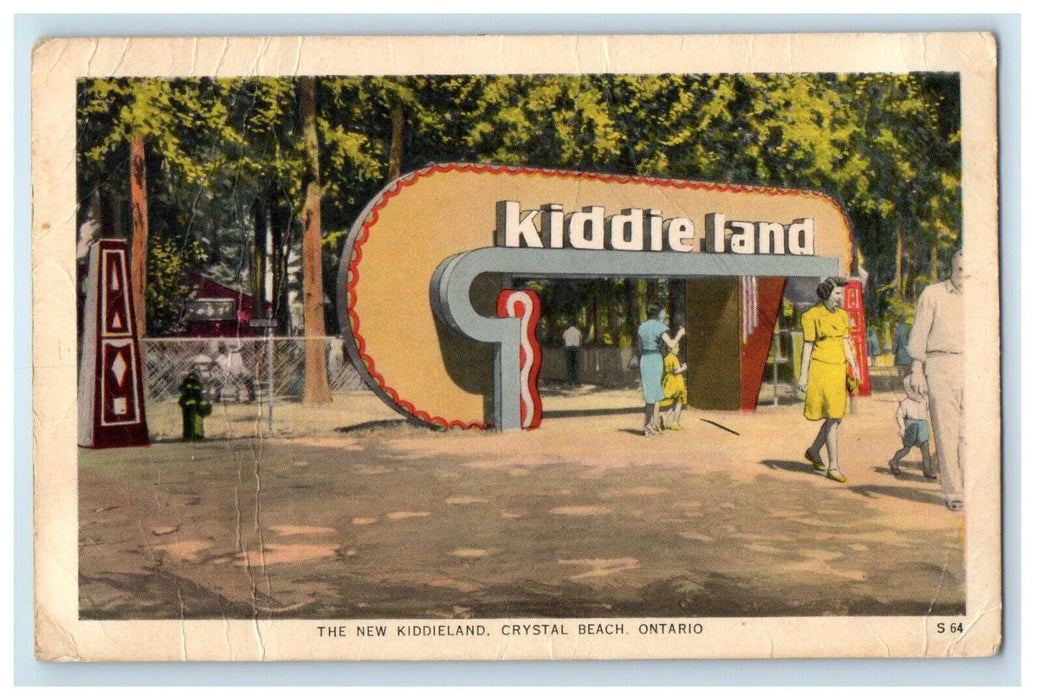 c1940's The New Kiddieland Crystal Beach Ontario Canada Unposted Postcard