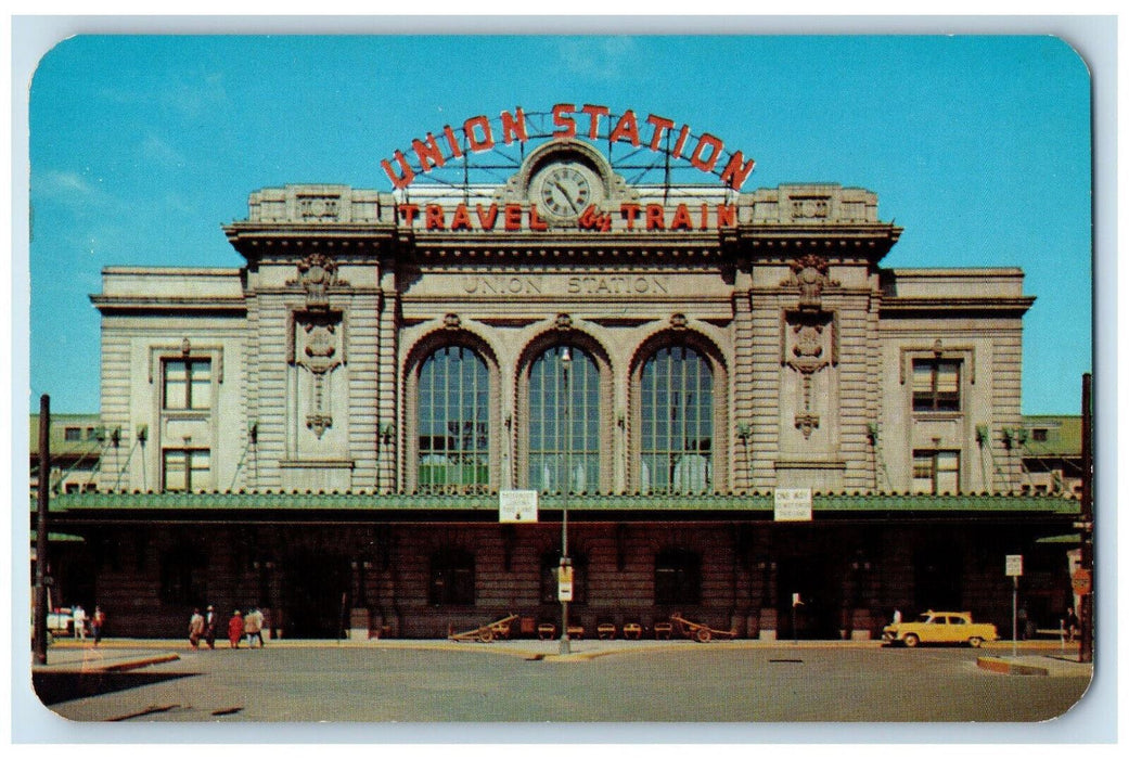 c1950's Center for All Rail and Passenger Traffic Denver Union Depot CO Postcard