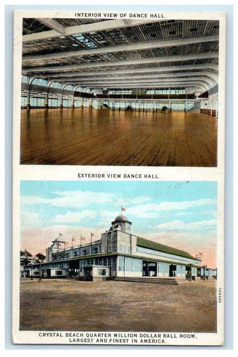 1929 Multiview of Dance Hall, Million Dollar Ball Room, Canada Postcard