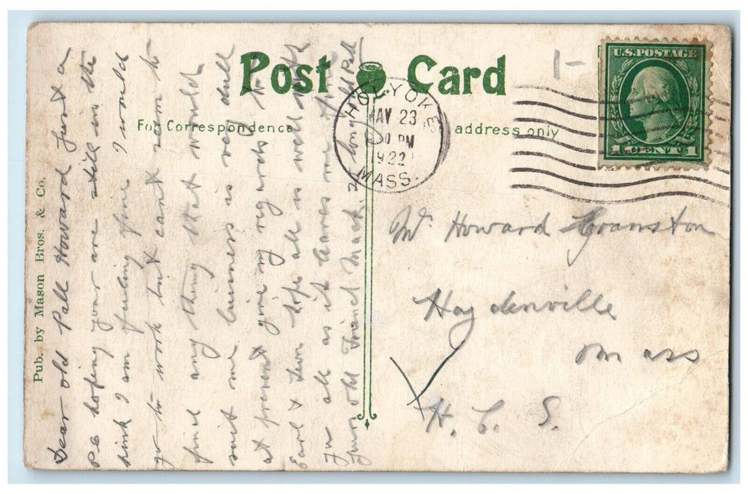 1922 Railway, Dudley Street Terminal Boston Massachusetts MA Postcard