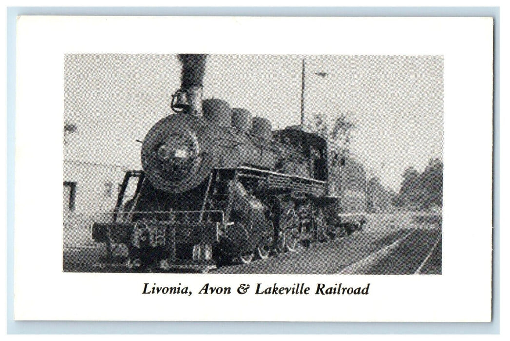 Livonia Avon & Lakeville Railroad Train Erie Pennsylvania PA Antique Postcard
