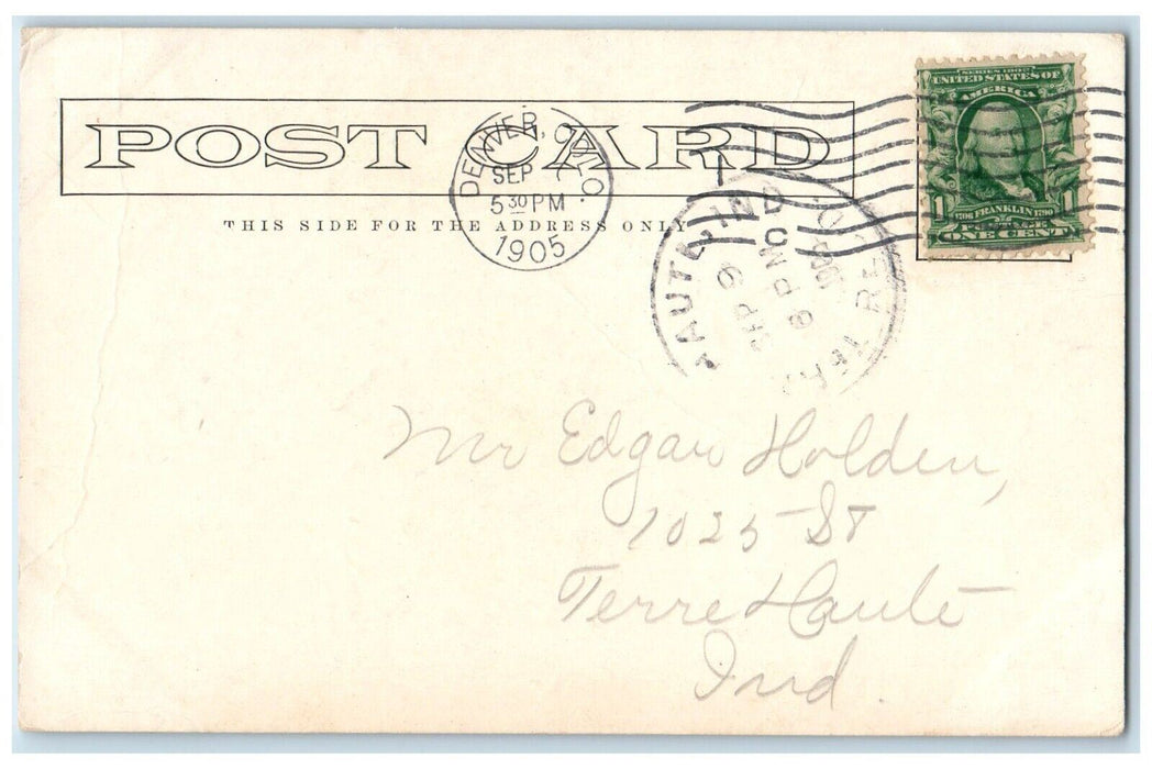 c1905's The Moffat Road Echo Cliff Railroad Train Denver Colorado CO Postcard