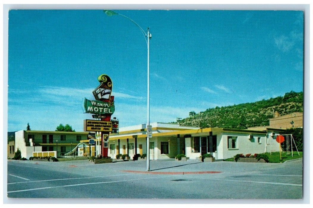 C1960's Edwards Manor Motel Main Avenue National Park Durango Colorado Postcard