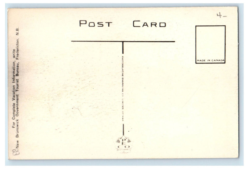 c1940's Jeweler, Drugstore, Restaurant, East Campbellton NB Canada Postcard