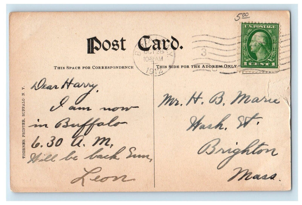 The Genesee E. Bert Henshaw Main And Genesee Sts Advertising Buffalo NY Postcard
