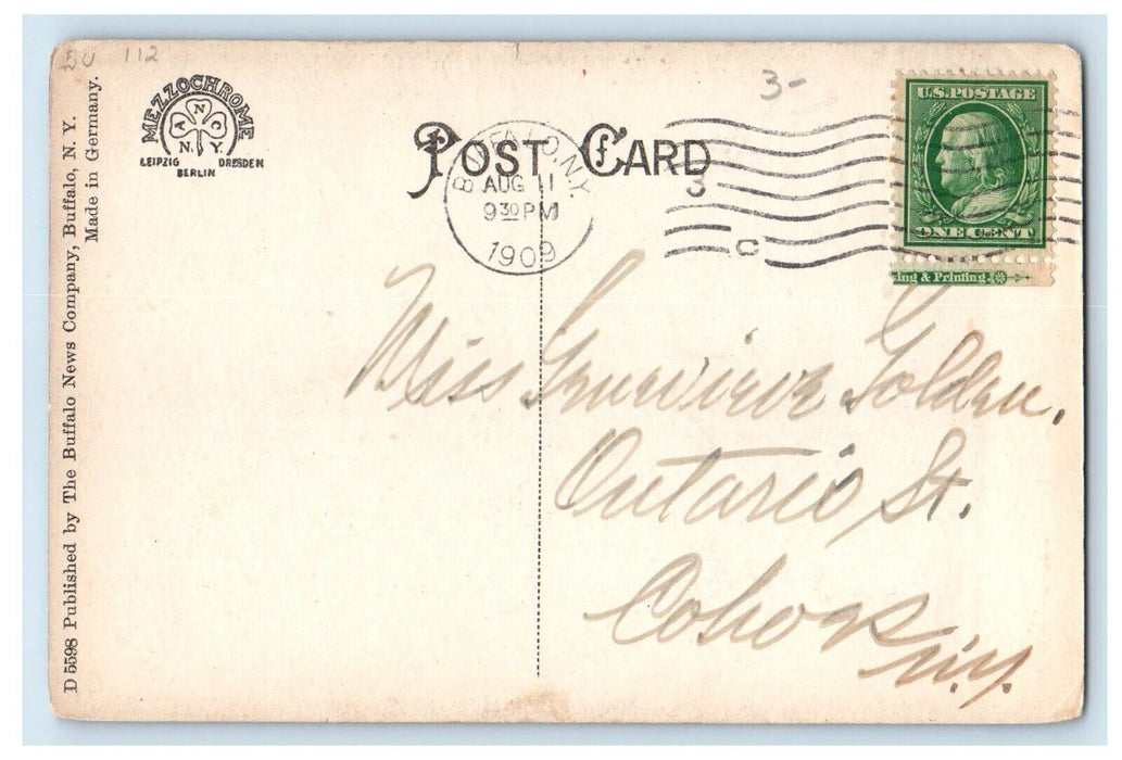 1909 Public Play Ground Scene Kids Playing Buffalo New York NY Antique Postcard