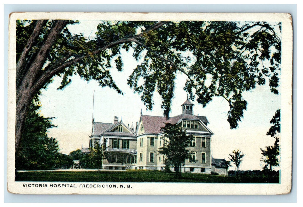 1920 Victoria Hospital Fredericton New Brunswick Canada Posted Antique Postcard