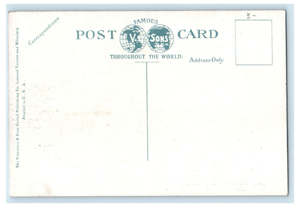 c1920's Trolley Car The Royal Hotel, St. John New Brunswick Canada Postcard