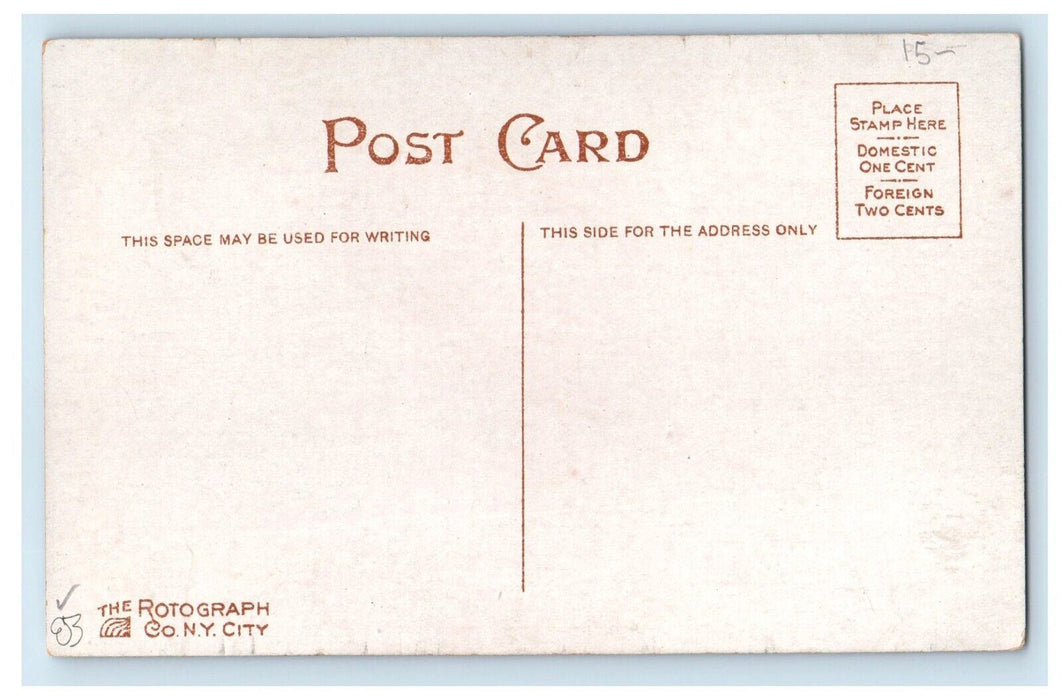 Black Rock Looking South Railroad Train Buffalo New York NY Rotograph Postcard