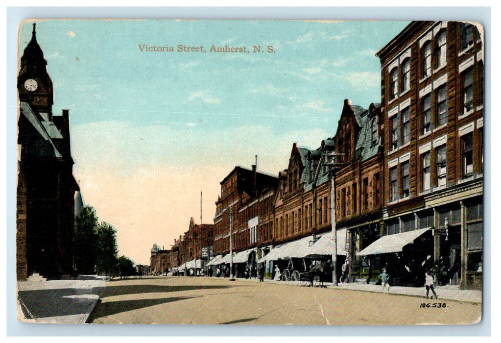 1919 Victoria Street, Amherst Nova Scotia Canada Antique Posted Postcard