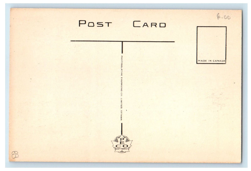 c1940's Furniture, Linoleum, Looking Down Prince Street Truro NS Canada Postcard