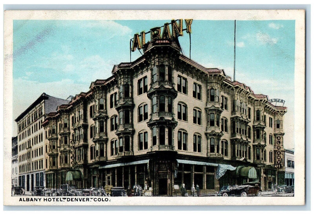 c1910s Albany Hotel Outside View Denver Colorado CO Unposted Antique Postcard