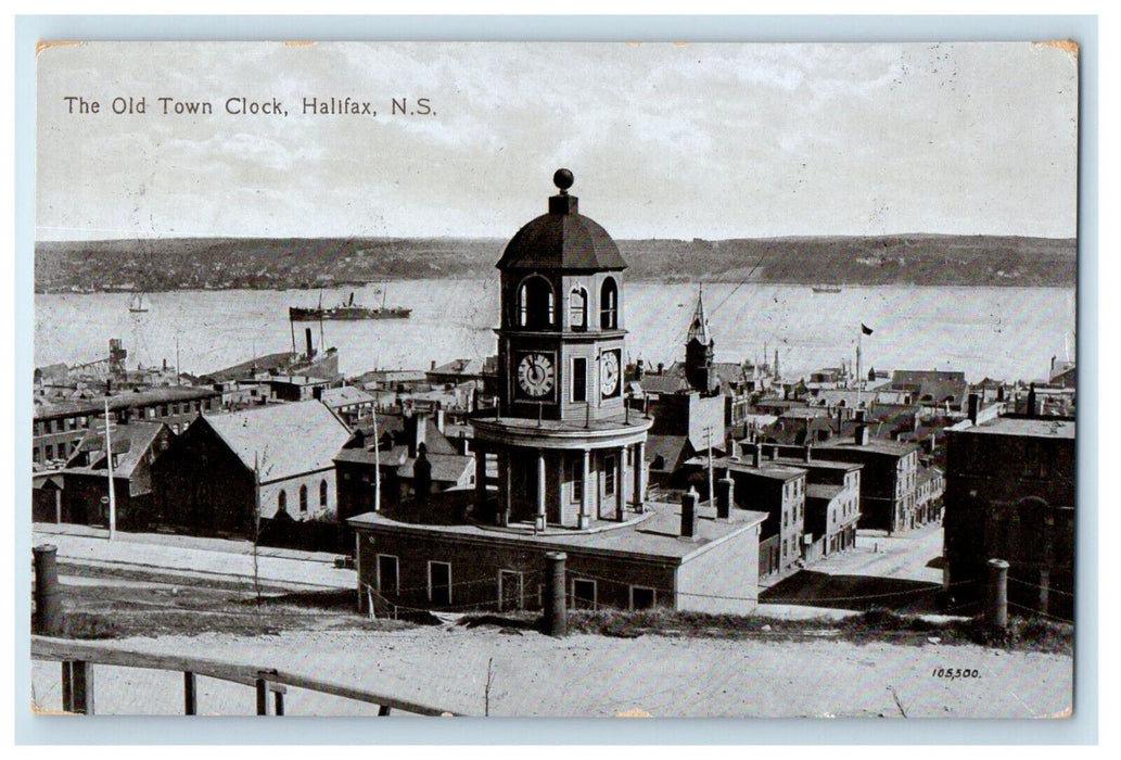 c1940's The Old Town Clock, Halifax Nova Scotia Canada Vintage Postcard