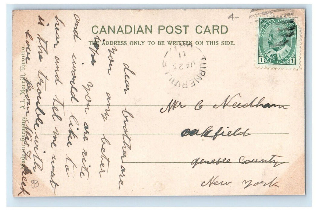 1911 St.Joseph Hospital Chatham Ontario Canada Antique Posted Postcard