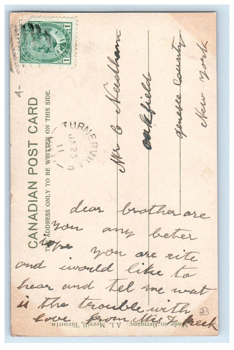 1911 St.Joseph Hospital Chatham Ontario Canada Antique Posted Postcard