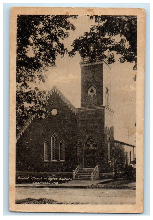 1929 Baptist Church, Coaticook PQ Canada Rumsey & Co. Vintage Postcard