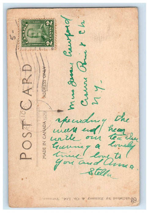 1929 Baptist Church, Coaticook PQ Canada Rumsey & Co. Vintage Postcard