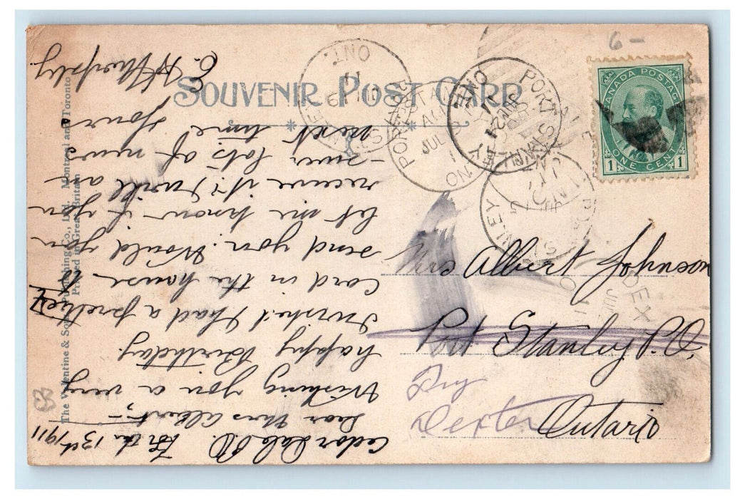 1911 Multiview, Best Wishes from Canada Halifax Nova Scotia Canada Postcard