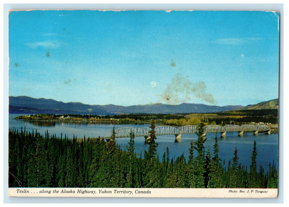 1976 Teslin Along The Alaska Highway Yukon Territory Canada Postcard