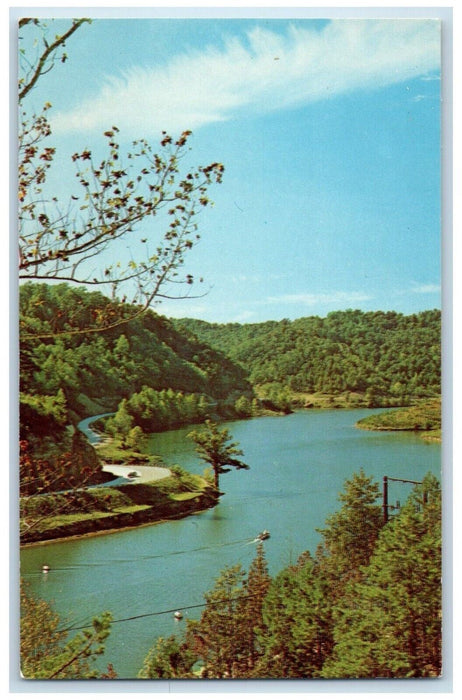 c1960's Dewey Lake Jenny Wiley State Park Prestonsburg Kentucky KY Postcard