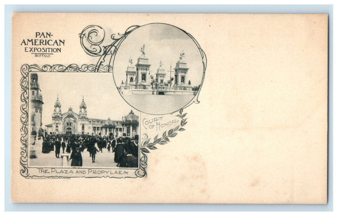 Pan American Exposition Court House And The Plaza Propylaea Buffalo NY Postcard