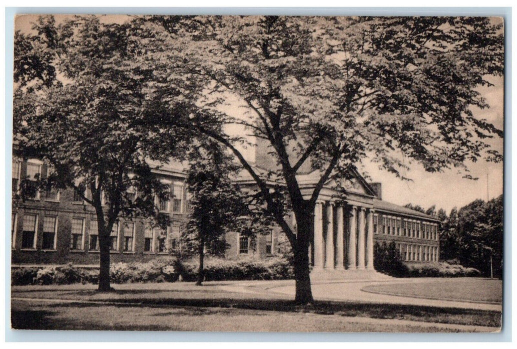 c1920s Main Building Thru Trees State Teachers College Buffalo New York Postcard