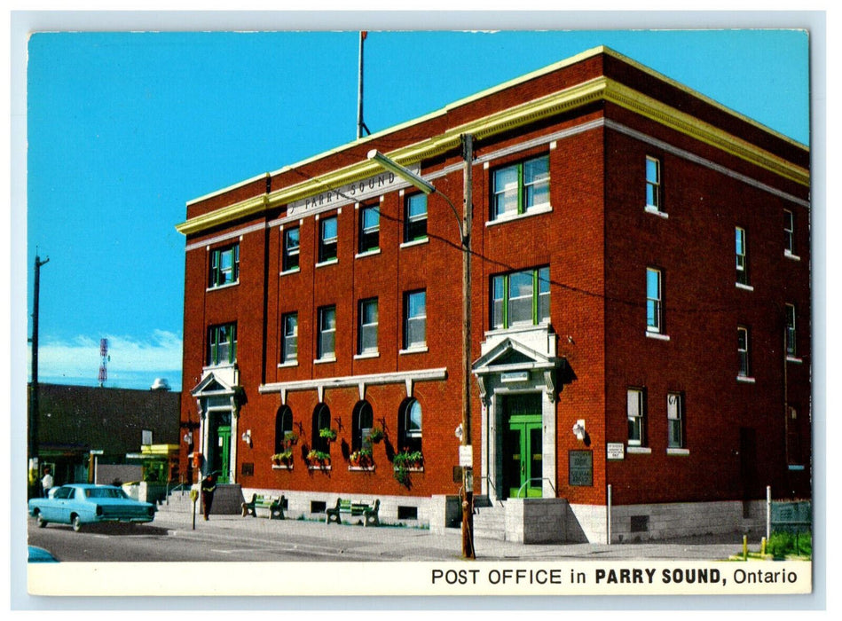 c1950's Post Office in Gregorian Bay Tourist Region Parry Sound Canada Postcard