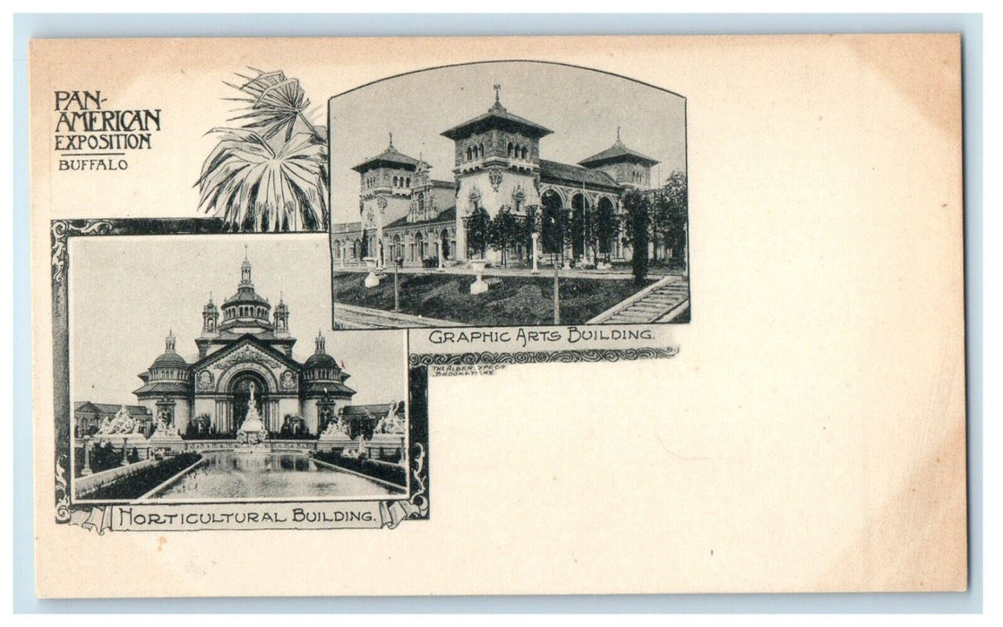 Pan American Exposition Graphic Arts Building & Horticultural Building Postcard