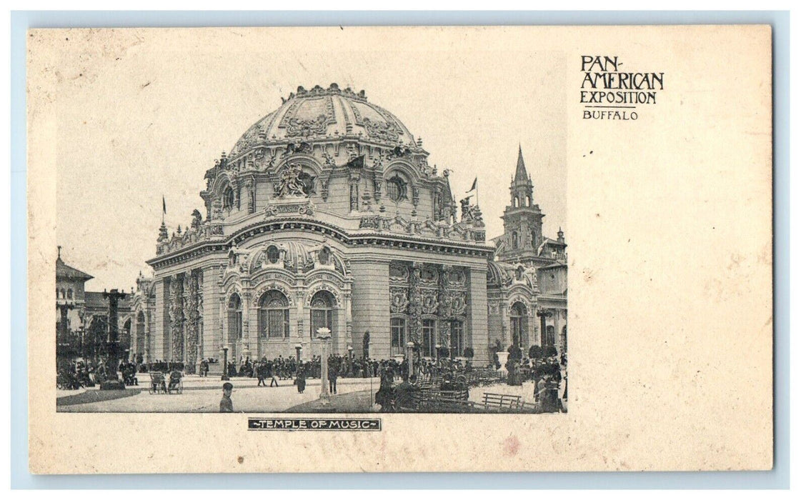 Pan American Exposition Temple Of Music Building Buffalo New York NY Postcard
