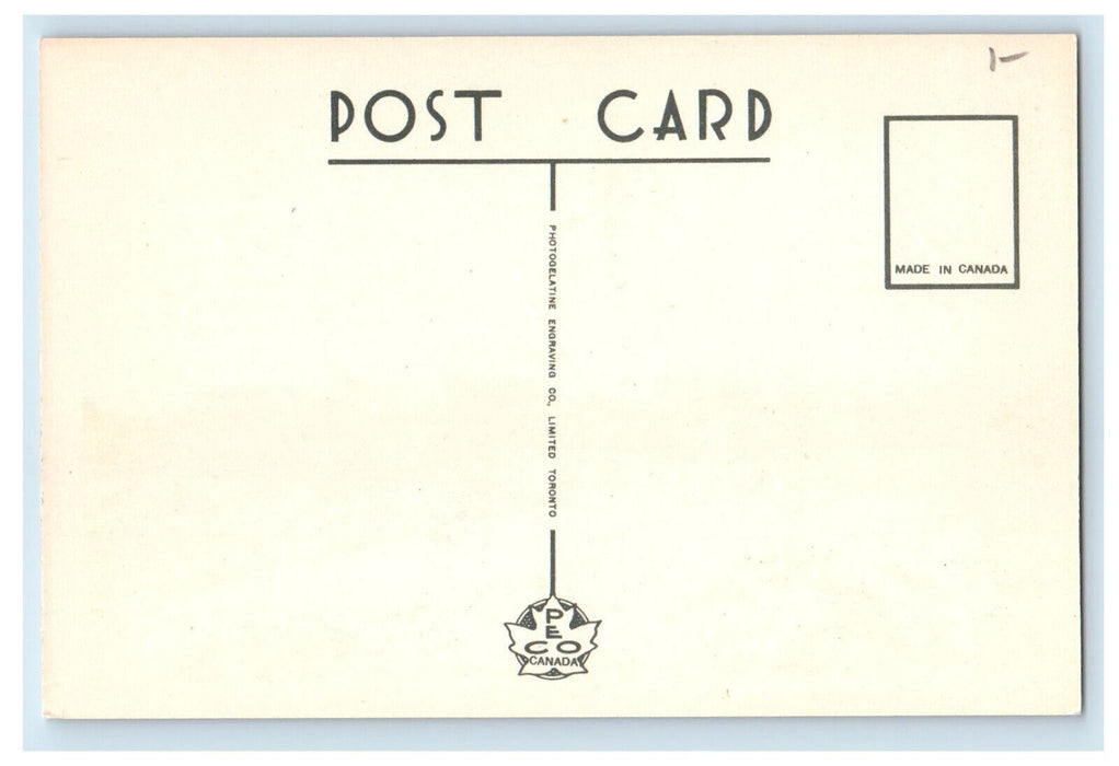 c1940s International Nickel Smelter Copper Cliff Sudbury Ontario Canada Postcard