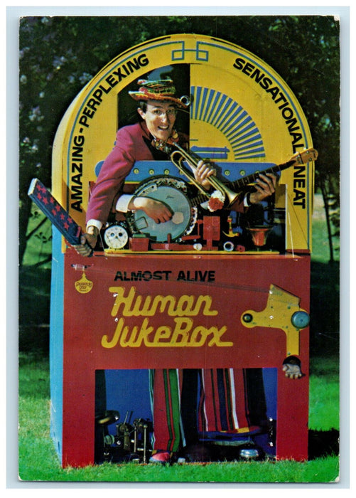 c1960's Guitar Trumpet Al Simmons The Human Juke Box Anola Canada Postcard