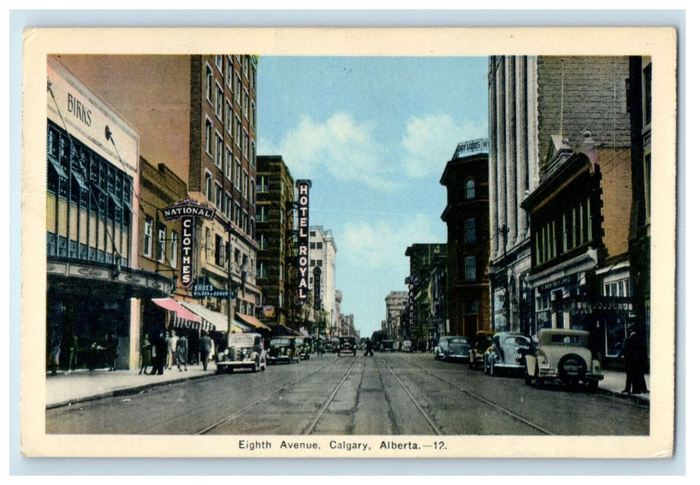 1939 Clothes Shop, Hotel Royal Eight Avenue Calgary Alberta Canada Postcard