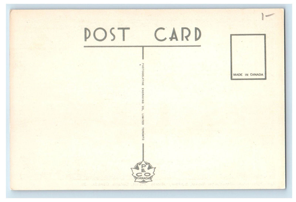 c1940's Creighton Mine International Nickel Sudbury Mining Canada Postcard