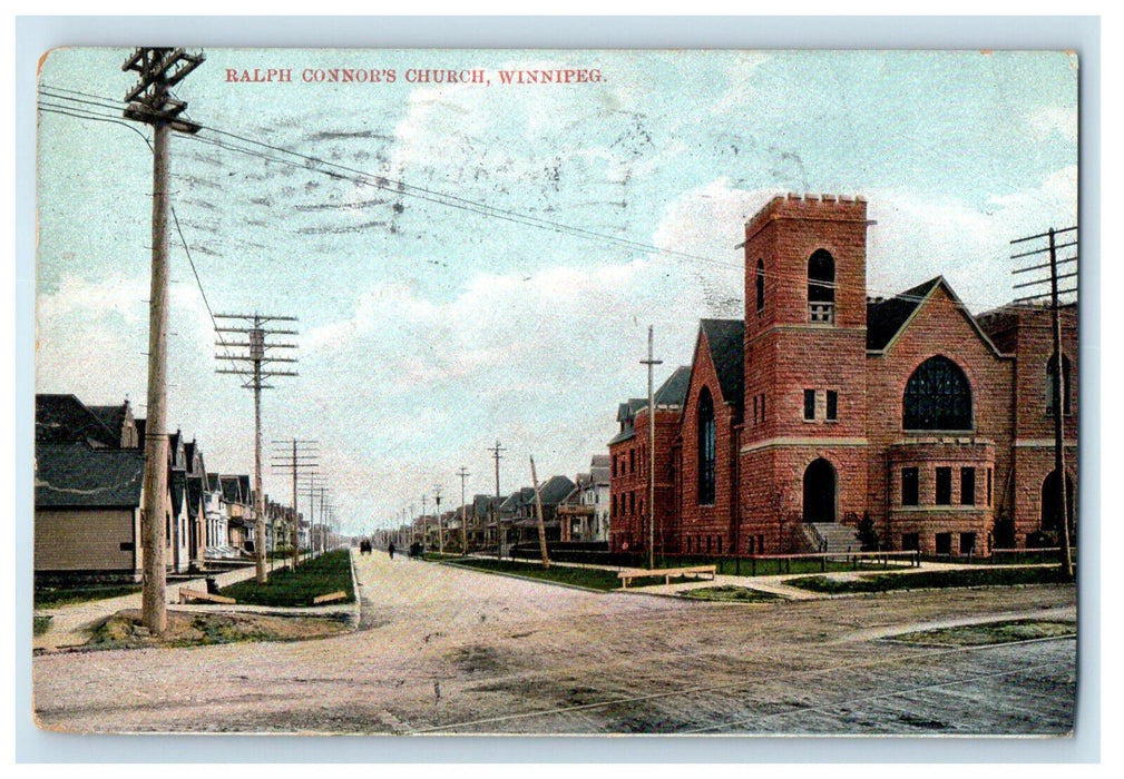 1906 Ralph Connor's Church Winnipeg Manitoba Canada Niagara Falls NY Postcard