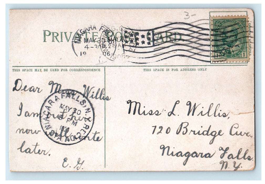 1906 Ralph Connor's Church Winnipeg Manitoba Canada Niagara Falls NY Postcard
