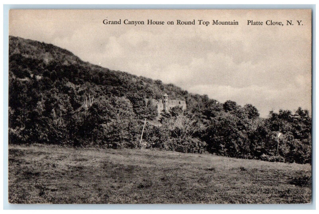 c1910 Grand Canyon House Round Top Mountain Platte Clove New York NY Postcard