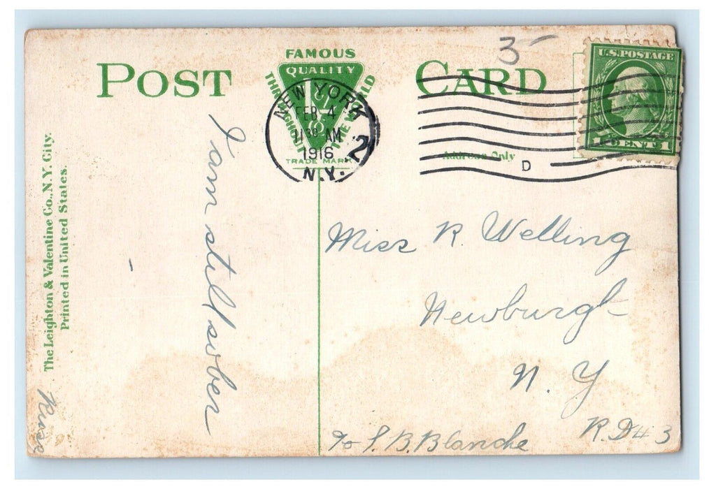 1912 Incline Railway Mount Beacon Matteawan New York NY Posted Antique Postcard