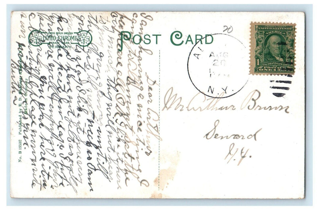 1910 The Indian Ladder Road Battlements Helderbergs Meadowdale NY Postcard