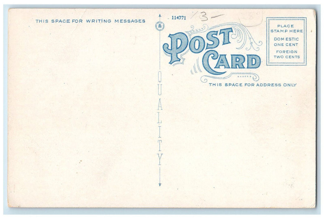 c1920's Buffalo Rochester and Pittsburgh Railroad Station Salamanca NY Postcard