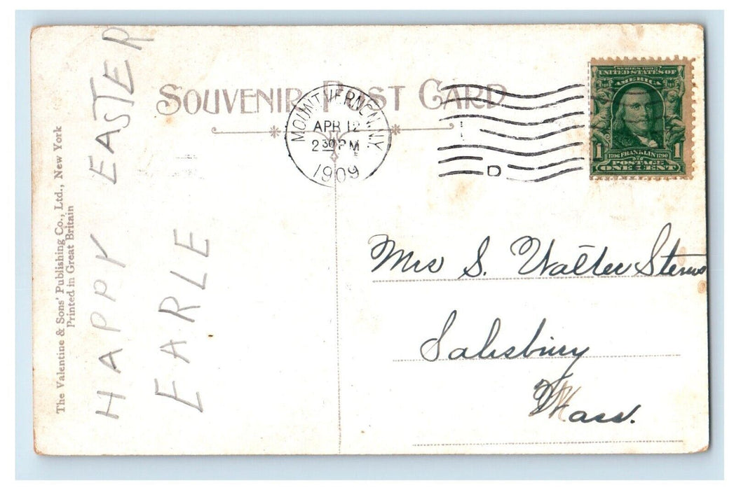 1909 First Presbyterian Church Mount Vernon New York NY Posted Antique Postcard