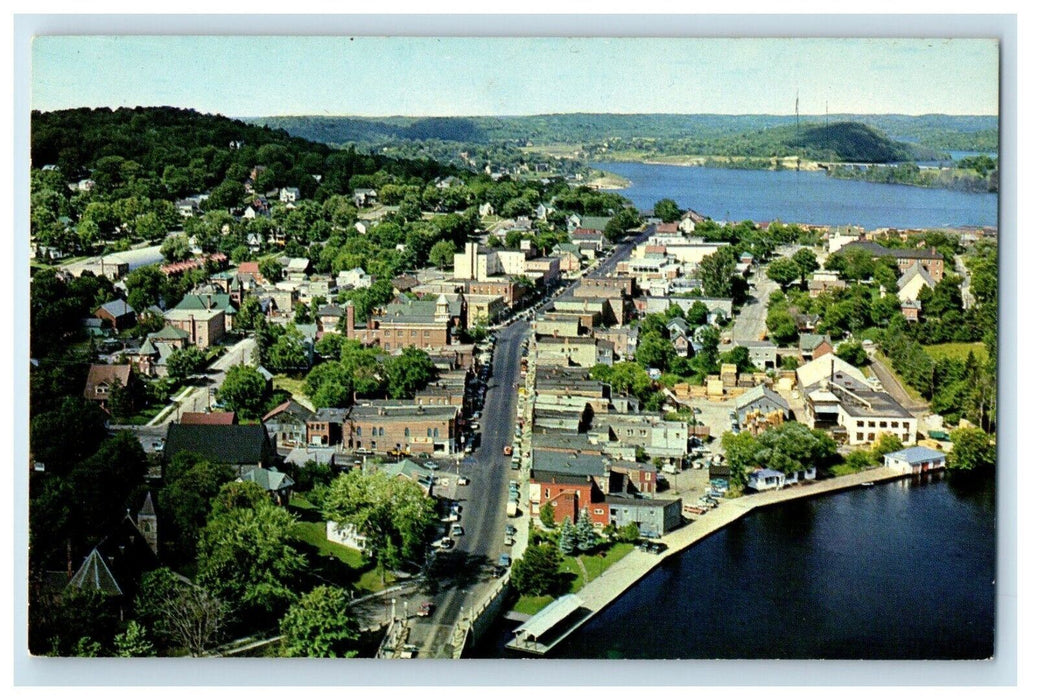 Aerial View Of Tourist Shopping Center Huntsville Ontario Canada Postcard